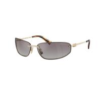 Miu Miu Woman Sunglass MU A50S - Frame color: Pale Gold, Lens color: Gradient Blue Mirror Silver
