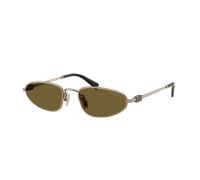 Miu Miu Woman MU A52S 26C09Z Sunglasses Metal Gold Brown Geometric Normal