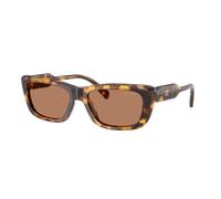 Miu Miu Woman Sunglass MU B12S - Frame color: Honey Havana, Lens color: Solid Brown
