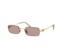 Miu Miu Woman Sunglass MU B50S - Frame color: Gold, Lens color: Light Purple Brown