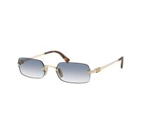 Miu Miu Woman Sunglass MU B50S - Frame color: Pale Gold, Lens color: Clear Gradient Light Blue