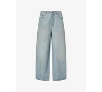 Miu Miu Womens Miu Miu Chambray Wide-Leg Denim Jeans Celeste 26