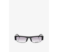 Miu Miu Womens Miu Miu Mu B07S Rectangle-Frame Acetate Optical Glasses Black