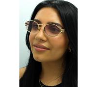 Miu Miu MU52YS 5AK06S Womenâs Sunglasses Gold Size 54