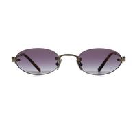 Miu Miu MU A54S ZVN5D1 Woman Sunglasses Metal Gold Grey Round Normal Shaded
