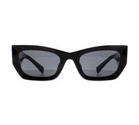 Miu Miu Woman Miu Miu MU 09WS 1AB5S0 Sunglasses Acetate Black Grey Squared Normal