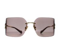 Miu Miu Women's Rimless Gold Light Purple Brown MU54YS Miu Miu Gold One Size