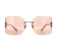 Miu Miu Rimless Womens Pale Gold Pink Mirror MU54YS Metal - One Size