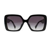Miu Miu MU 10YS 1AB5D1 Woman Sunglasses Acetate Black Grey Geometric Normal Shaded