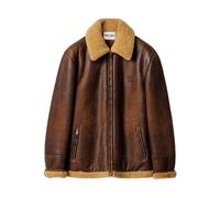Miu Miu zip-up shearling coat - Brown 36-38-40-42-44