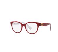 Miu MU 02VV 10D1O1 Ivory Acetate Square Eyeglasses 52mm