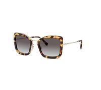 Miu MU55VS 7S00A7 51 Havana Metal Butterfly Sunglasses Grey Gradient Lens