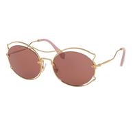 Miu Sunglasses MU50SS 7OE0A0 57MM Antique Gold / Dark Violet sunglasses