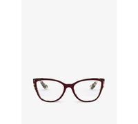 Miu Womens Red Mu04sv Havana-frame Acetate Optical Glasses 52mm