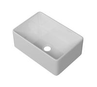 Miuara Farmhouse Sink 27 Inch - Small Apron Front Undermount Kitchen Sink Reversible 27"x18"x10", Farm House Style Single Bowl, Heavy Duty Solid Fireclay, Glossy White, for Kitchen & Laundry