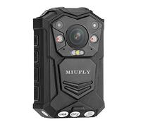 MIUFLY 1296P Police Body Camera with 2 Inch Display, Night Vision, GPS, Built in 128G Memory