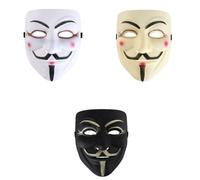 Miuion Guy Fawkes Mask -V for Vendetta, Anonymous Guy Cosplay Party Mask for Halloween (Frosted), Yellow, Medium