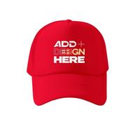 Miujonvy Custom Trucker Hat Custom Text Here Adjustable Cap Outdoor Sport Hunt Cap Summer Dad Hat for Men Women Red