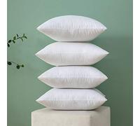 MIULEE Cushion Inserts 40cm x 40cm, Throw Pillow Insert for Sofa/Bed, Decorative Cushion Inner Pads, White Cushion Filler, Square Pillow Stuffer, 16 x 16 Cushion Insert 4 Pack