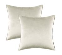 MIULEE Pack of Velvet Cushion Covers Sofa Cushions 2 50cm x 50cm 20x20