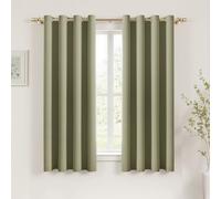 MIULEE Sage Blackout Curtains for Living Room 2 Panel Set, Premium Eyelet Curtains for Bedroom, Thermal Insulated Window Curtain Drapes, Black Out Curtain 54 Drop, Each Panel 46 x 54 Inches