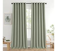 MIULEE Sage Green Blackout Curtains for Living Room 2 Panel Set, Premium Eyelet Curtains for Bedroom, Thermal Insulated Window Curtain Drapes, Black Out Curtain 90 Drop, Each Panel 90 x 90 Inches