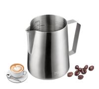 MIULY Stainless Steel Milk Frothing Pitcher 20oz/600ML - Professional Milk Frother Jug for Latte Art, Espresso Machine Accessories, Dishwasher Safe for Home & Cafe Baristas