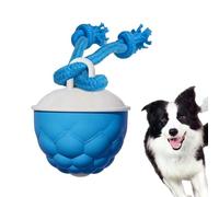 MIUMONE Interactive Dog Toys -2026 Upgraded Electric Automatic Moving and Rolling Dogs Toy with Rope for Small Medium Dogs, Motion-Activated Dog Stimulation Toy to Keep Them Busy (Blue)