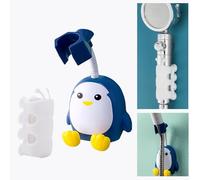 MIUPOO 360 Degree Adjustable Rotatable Handheld Shower Head Holder,Removable No Punching Penguin Shower Head Bracket Wall Mount Universal,Silicone Suction Cup Shower Head Holder,2 Pack