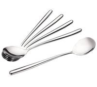 Miupoo Korean Soup Spoons Stainless Steel Long Handle Tablespoon Pack of 5