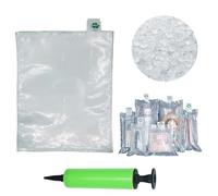 Miupoo Packaging Air Bags,Clear Plastic Inflatable Air Packaging Protector Bag with Free Pump Cushion,Air Cushion Blocking Packaging Bag,10 x 12 Inches/25x30 cm,100 pieces