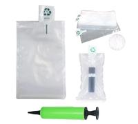 Miupoo Packaging Air Bags,Clear Plastic Inflatable Air Packaging Protector Bag with Free Pump Cushion,Air Cushion Blocking Packaging Bag,4 x 6 Inches/10x15 cm,100 pieces