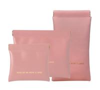 MIUPOO Small Purse Makeup Bag for Women,Elastic Open Close Storage Bag Mini Travel Storage Bag,Waterproof Organizer Pouch for Lipstick Cosmetics Headphones Jewelry,3 Pieces,Pink