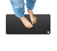 MIUQAOKL Grounding Mat, 30 x 60 cm, Black, Polyurethane Leather, Sleeping Mat, Improves Sleep, Helps with Anxiety, Earth Mat at Home, Work