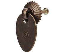 Miuterzxv Antique Drawer Handle, Vintage, Brass Melon Seed Shape Handle with Screws, Rustproof Retro Hardware for Jewel Box, Cabinet, Wardrobe, 10 Sets/Pack