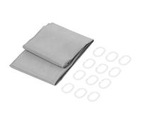 Miuterzxv Pure Light Gray Bath Curtain, Shower Curtain, High - Density Polyester Fabric with ABS Hooks, Anti - Static and Bathroom Supplies for Home and Hotel Use (200 * 180cm)