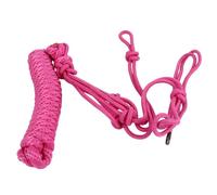 Miuterzxv Rope Halter for Horses, Adjustable Multi - Knot Training Halter with Sturdy Buckle Ring, Premium Polyester Weaving Halter for Daily Use and Ground Work (Pink)