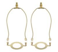 Miutii 2pcs Lamp Shade Holder Light Bulb Clip Adapter Finial and Lampshade Levellers Lighting Accessories 2pcs Gold One Size