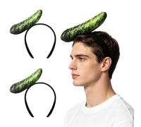 Miutii Adults Hot Dog Funny Costume Banana Hair Hoop | Halloween Masquerade Accessory,Hot Dog Shaped Headband,2-pack Novelty Food-shape Accessories,Novelty Hair Hoop Set