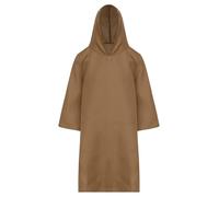 Miutii Kids Boys Girls Medieval Hooded Robe Long Cloak Halloween Knight Cosplay Costume Vampire Wizard Witch Cape Brown 6-7 Years