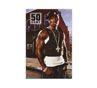 MIUUYE American Rapper 50 Cent Poster Canvas Poster Bedroom Decor Landscape Office Room Decor Gift 20x30inch(50x75cm)