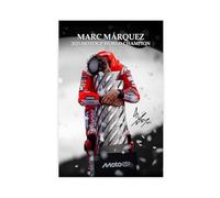 MIUUYE Marc Márquez Poster Canvas Poster Bedroom Decor Landscape Office Room Decor Gift 16x24inch(40x60cm)