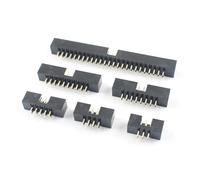 MIUYTRN 10pcs 2mm 2.0mm Pitch DC3 Male Connector 6 8 10 12 14 16 18 20 24 26 30 34 40 44 50 60 Pin Straight Header Socket cuicui(14P)