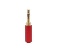 MIUYTRN 2/5/10Pcs 3.5mm 3/4 Poles Male Plug Stereo Audio Connector Gold-Plated 3.5 mm Earphone Headphone Jack Adapter for Repair cuicui(3P Red,5Pcs)