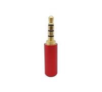 MIUYTRN 2/5/10Pcs 3.5mm 3/4 Poles Male Plug Stereo Audio Connector Gold-Plated 3.5 mm Earphone Headphone Jack Adapter for Repair cuicui(4P Red,10Pcs)