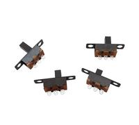 MIUYTRN 20Pcs Toggle Switch SS12F15 1P2T Slide Switch 50V 0.5A Handle 3mm 4mm 5mm 6mm DIY Power Electronic Projects cuicui(4mm)