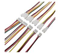 MIUYTRN 5/10 Pairs Micro 2.0 2.0mm 2/3/4/5/6 Pin Male Female Plug Jack Cable Wire Connector 26AWG Long 20cm cuicui(5Pair,2P)