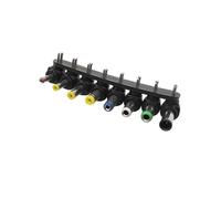 MIUYTRN 8Pcs Universal DC Power Male Plug Connector 2 Pin Charging Plugs Adapter Tips Kit 5.5x2.5/2.1/1.7/4.8x1.7/4.0x1.7/3.5x1.35mm cuicui
