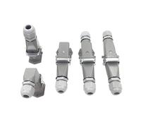 MIUYTRN Heavy Duty Connectors DHC-HA-003 3pin 4pin 5pin 7pin 10A Industrial Plug HQ-005 16A Heavy Metal Rectangular Connector cuicui(8 Core Straight)