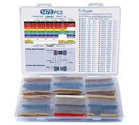 Miuzei 1/4W Metal Film Resistors Assortment Kit, 1475 Pcs, 52 Values ±1%